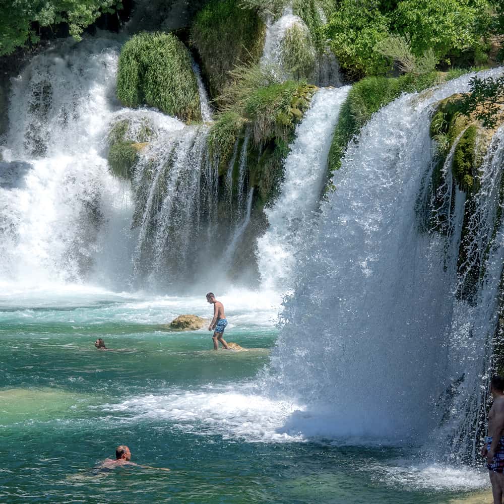 Motor Yacht Loon destination Croatia waterfalls