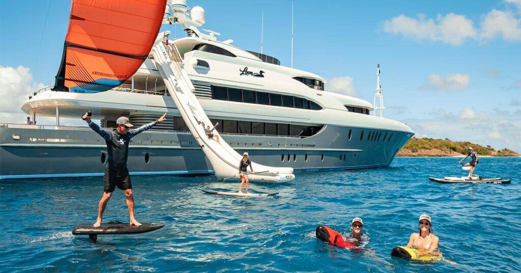 Watersports selection on luxury charter superyacht Loon