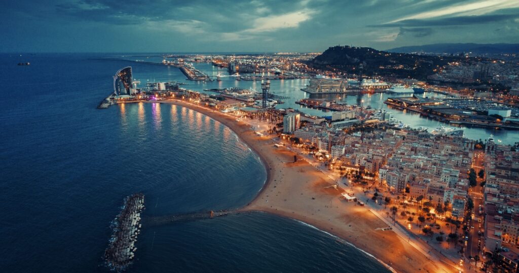 The superyacht charter destination of Barcelona in Spain