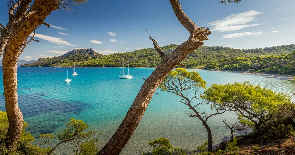 Porquerolles in France a destination for luxury yacht charter vacations