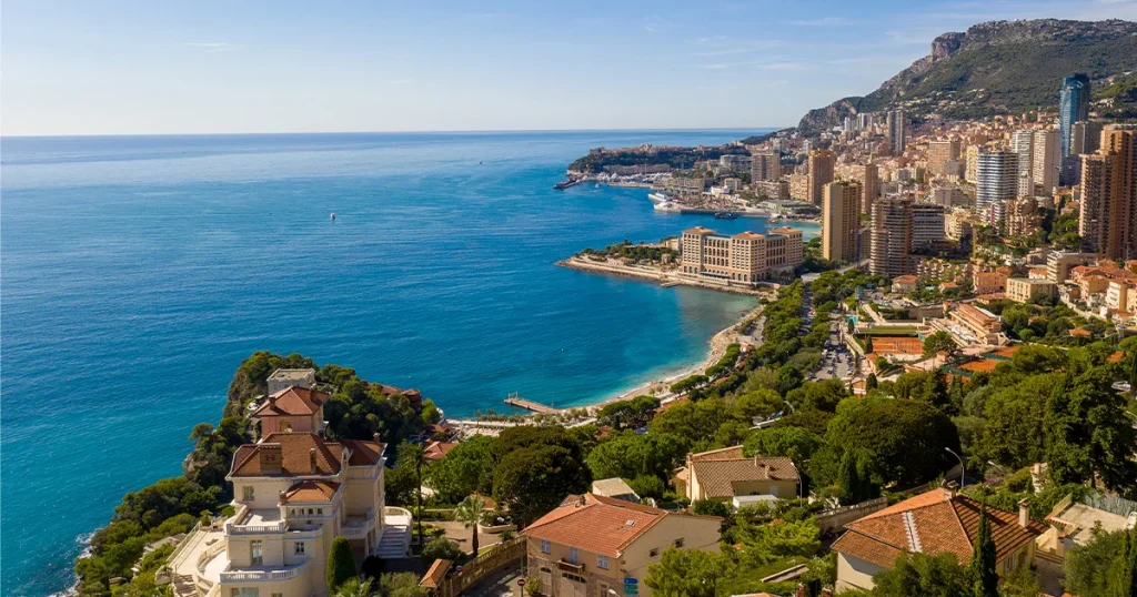 Roquebrune Cap Martin on the South of France coast near Monaco