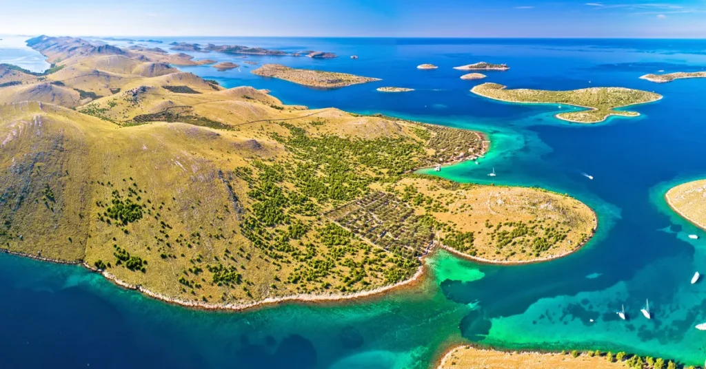 Charter Superyacht Loon destination Kornati Islands national park archipelago in Croatia