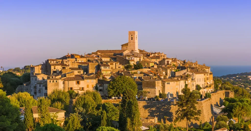 The hilltop village of St Paul de Vence